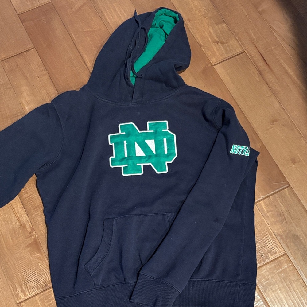 Notre Dame Navy Blue Hoodie Sweatshirt